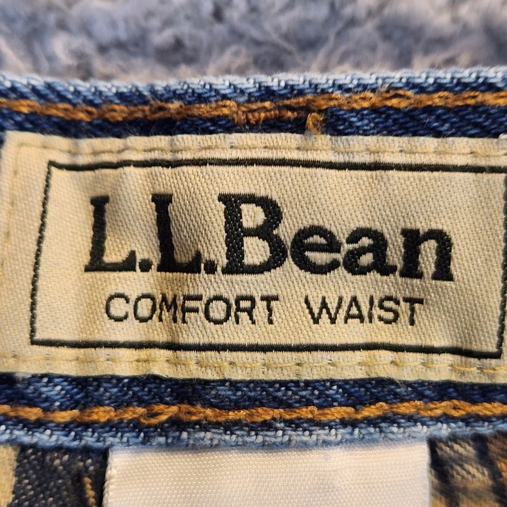 L.L.Bean Comfort Waist Flannel Lined Jeans Mens Size 40x29 Stonewashed Denim NWT